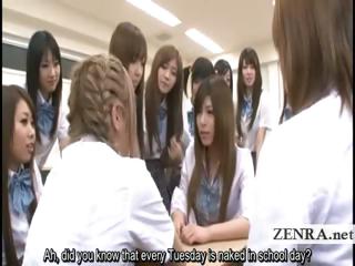 Subtitles Japan schoolgirl off one's titleist nude regarding school